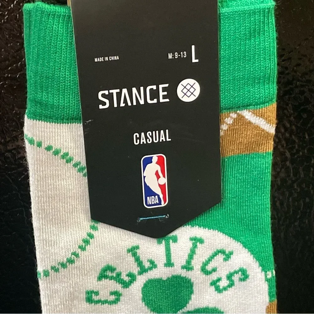 Stance Zone Boston Celtics socks LG (US Men's Shoe 9-13, Women's Shoe 11-14) new